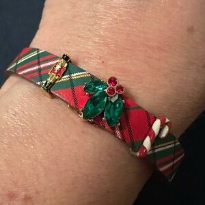 KEEP Collective 4-piece “Mistletoe” reversible Christmas charm bracelet
